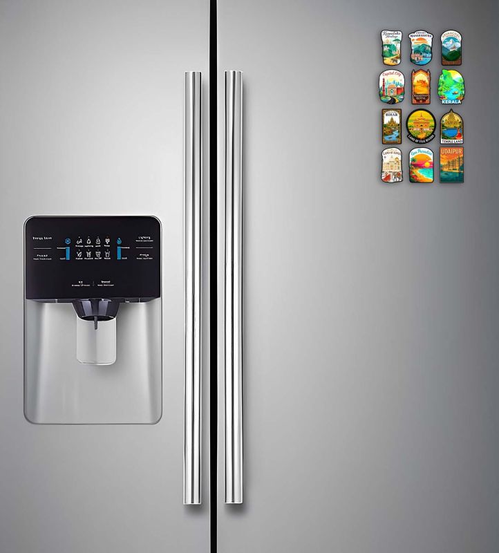 India State Fridge Magnet Wooden Countries Combo Fridge Magnet  International Travel Souvenir Gift Set | Kitchen Decor  Fridge Decoration  Country Theme Birthday Gift