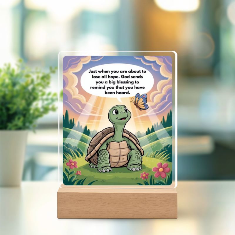 Celebrate life’s blessings! Perfect for students, friends, or family, this acrylic plaque reminds us to stay thankful and hopeful.