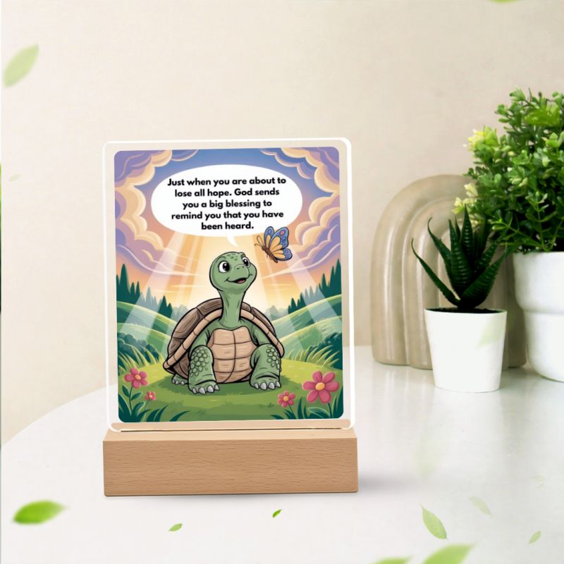 Celebrate life’s blessings! Perfect for students, friends, or family, this acrylic plaque reminds us to stay thankful and hopeful.