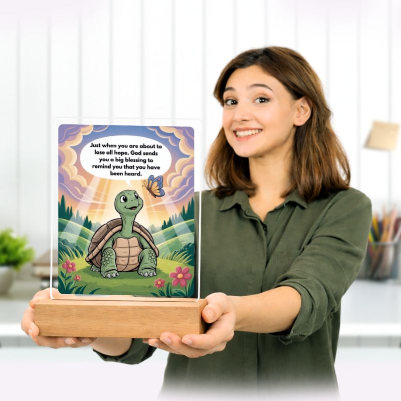 Celebrate life’s blessings! Perfect for students, friends, or family, this acrylic plaque reminds us to stay thankful and hopeful.