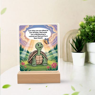 Celebrate life’s blessings! Perfect for students, friends, or family, this acrylic plaque reminds us to stay thankful and hopeful.