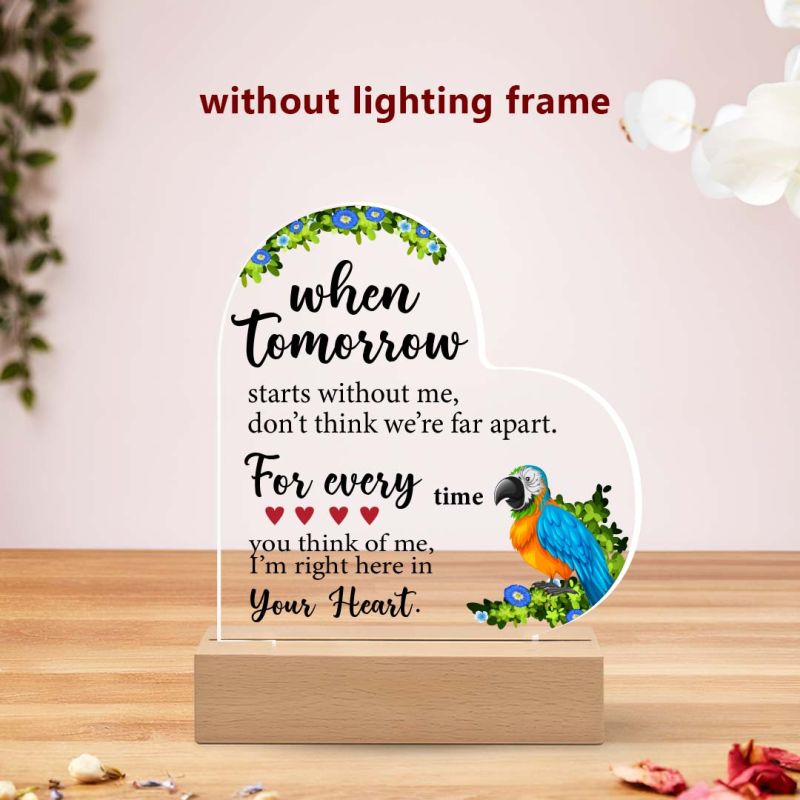 Together Since” Personalized Heart Acrylic Plaque gift  for him , her