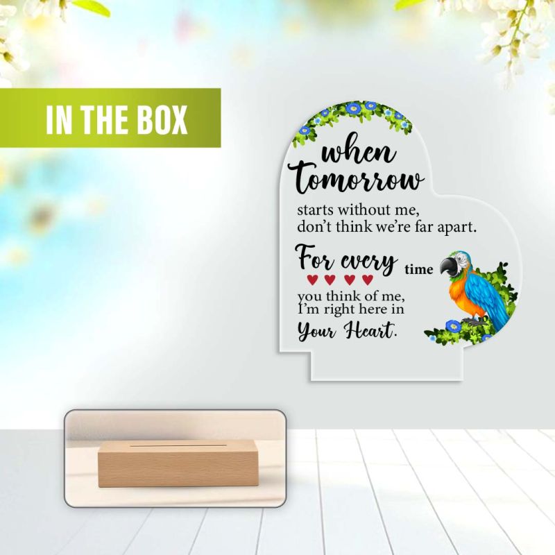 Together Since” Personalized Heart Acrylic Plaque gift  for him , her