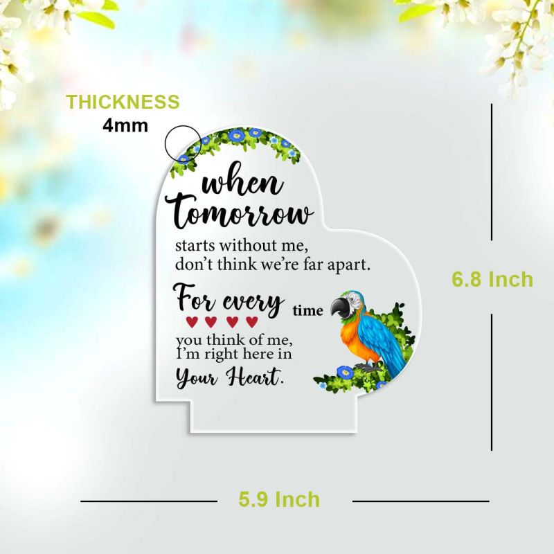 Together Since” Personalized Heart Acrylic Plaque gift  for him , her