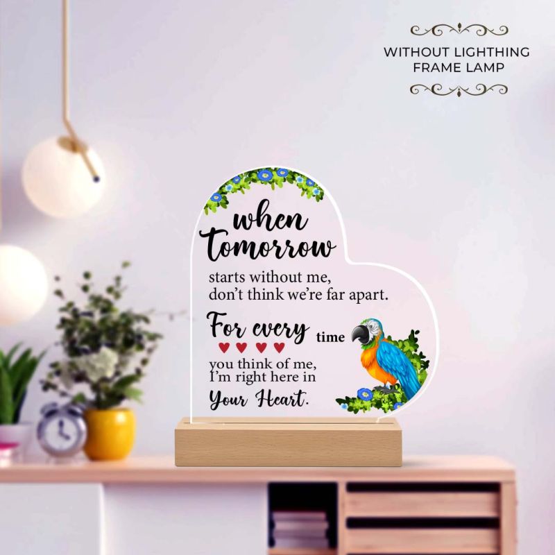 Together Since” Personalized Heart Acrylic Plaque gift  for him , her