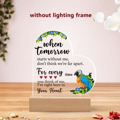 Together Since” Personalized Heart Acrylic Plaque gift  for him , her