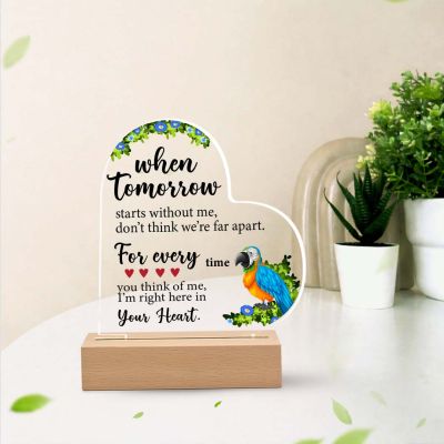 Together Since” Personalized Heart Acrylic Plaque gift  for him , her