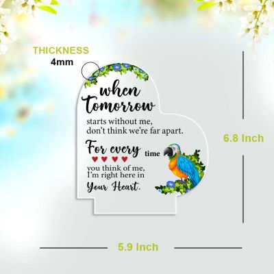 Together Since” Personalized Heart Acrylic Plaque gift  for him , her