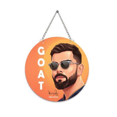 Virat Kohli GOAT Round Wall Hanging