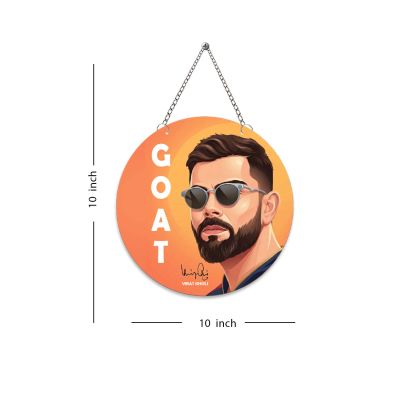 Virat Kohli GOAT Round Wall Hanging