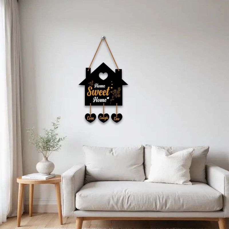 Wooden Sweet Home Wall Hanging  Live Laugh Love Wall Decor