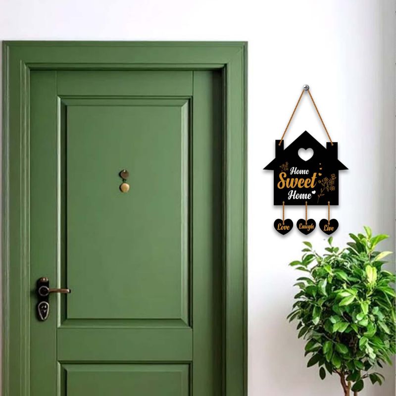 Wooden Sweet Home Wall Hanging  Live Laugh Love Wall Decor