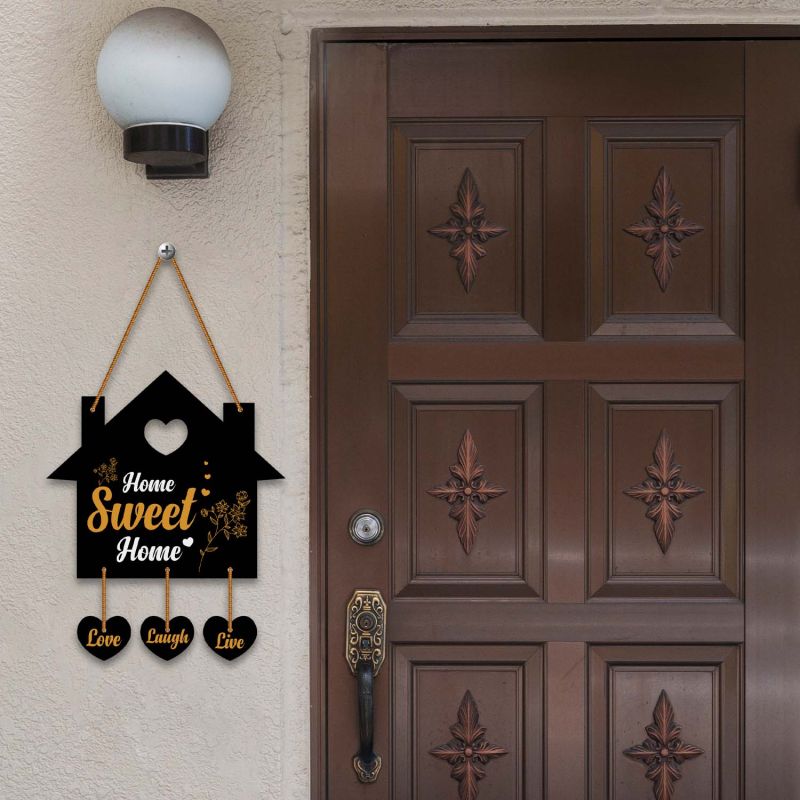 Wooden Sweet Home Wall Hanging  Live Laugh Love Wall Decor