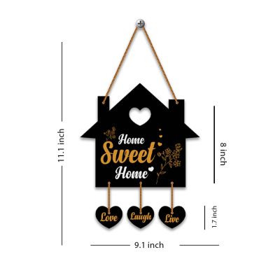Wooden Sweet Home Wall Hanging  Live Laugh Love Wall Decor