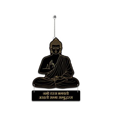 Buddha Mantra Wall Hanging Spiritual Meditation Decor for Home, Office & Yoga Room