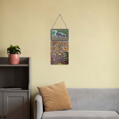 Madhubani Art Wall Hanging Decor – Traditional Indian Folk Art for Home