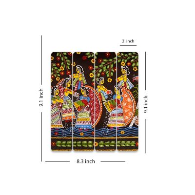 Traditional Madhubani Art Wall Hanging – Ethnic Indian Folk Art Mural