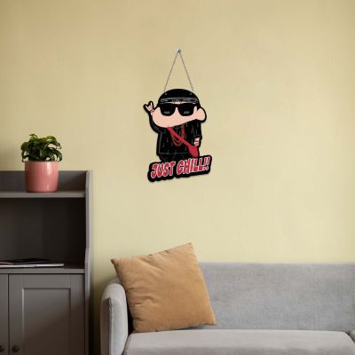 Funny Just Chill Wooden Wall Hanging Wall Art for Kids Room , Bedroom, Office & Living Room