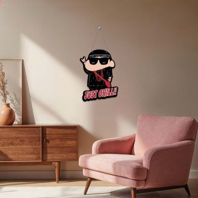 Funny Just Chill Wooden Wall Hanging Wall Art for Kids Room , Bedroom, Office & Living Room