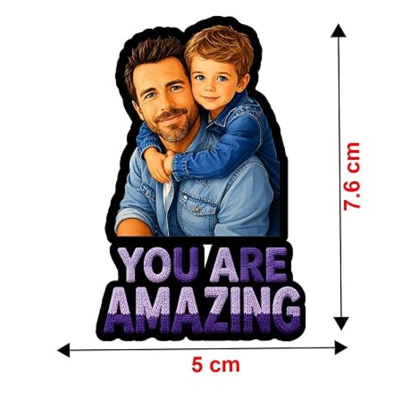 You are Amazing Dad Personalized Photo Magnet Gift for Father & Grandpaa Custom with Photo | Best Dad Gift