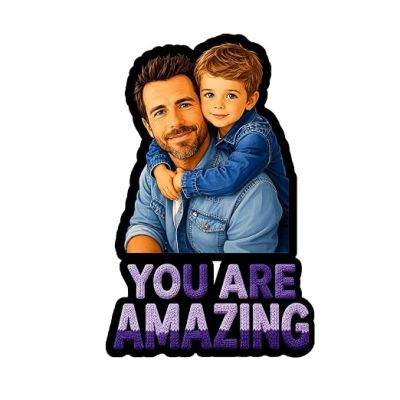 You are Amazing Dad Personalized Photo Magnet Gift for Father & Grandpaa Custom with Photo | Best Dad Gift