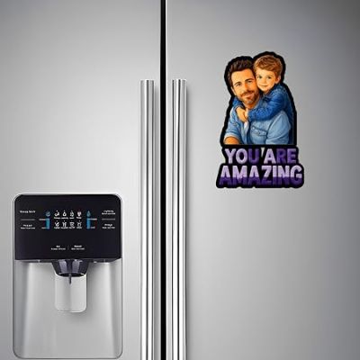 You are Amazing Dad Personalized Photo Magnet Gift for Father & Grandpaa Custom with Photo | Best Dad Gift