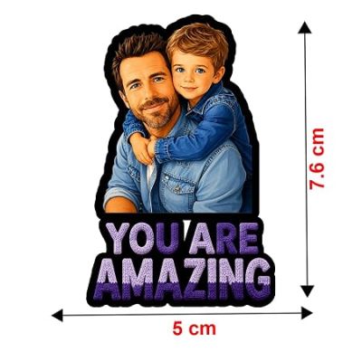 You are Amazing Dad Personalized Photo Magnet Gift for Father & Grandpaa Custom with Photo | Best Dad Gift