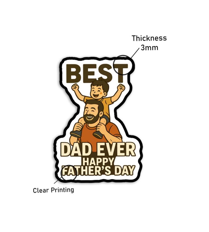 Idea from Son or Daughter Best Dad Ever Fridge Magnet for Refrigerator Door Decor