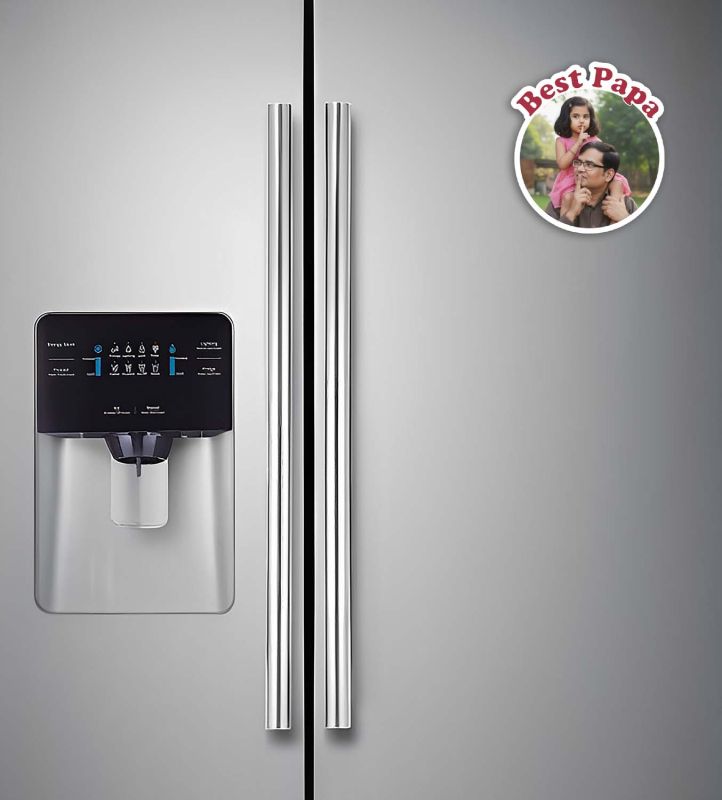 Personalized Best Papa Fridge Magnet Gift for Papa Memory Photo Fridge Magnet