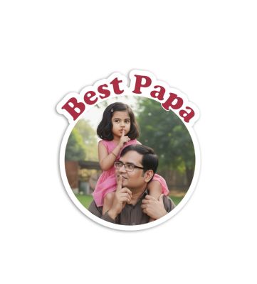 Personalized Best Papa Fridge Magnet Gift for Papa Memory Photo Fridge Magnet