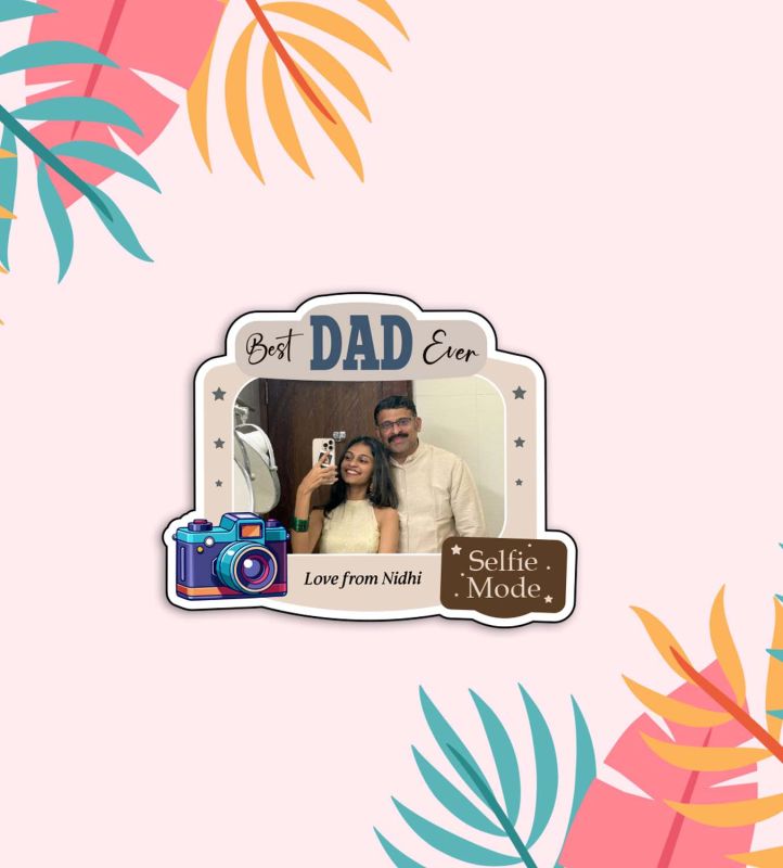 Meaningful Personalized Photo Fridge Magnet for Dad Room Decor Dad Birthday Gifts Photo Magnets for Fridge  Dad Gift from Daughter & Son (Best Dad Fridge Magnet)