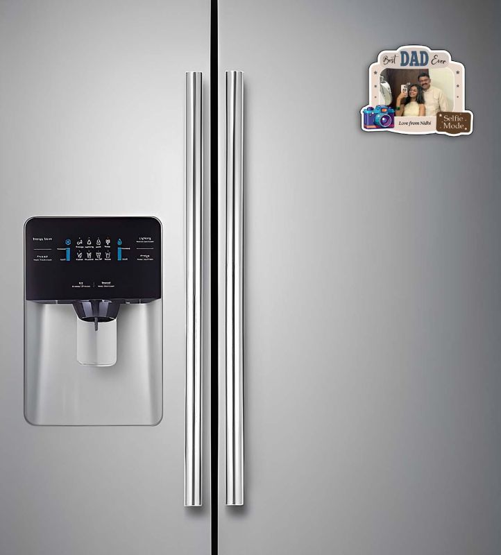 Meaningful Personalized Photo Fridge Magnet for Dad Room Decor Dad Birthday Gifts Photo Magnets for Fridge  Dad Gift from Daughter & Son (Best Dad Fridge Magnet)