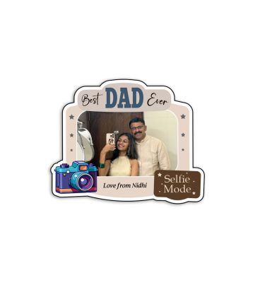 Meaningful Personalized Photo Fridge Magnet for Dad Room Decor Dad Birthday Gifts Photo Magnets for Fridge  Dad Gift from Daughter & Son (Best Dad Fridge Magnet)