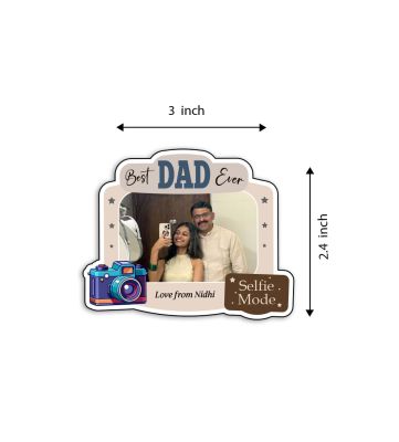 Meaningful Personalized Photo Fridge Magnet for Dad Room Decor Dad Birthday Gifts Photo Magnets for Fridge  Dad Gift from Daughter & Son (Best Dad Fridge Magnet)