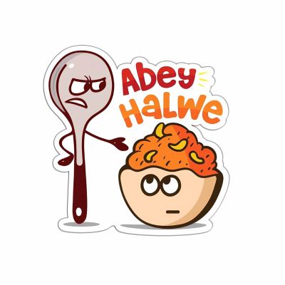 Abe Halwe Magnet Stickers