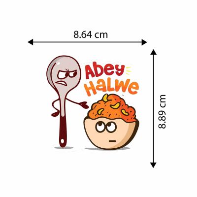 Abe Halwe Magnet Stickers