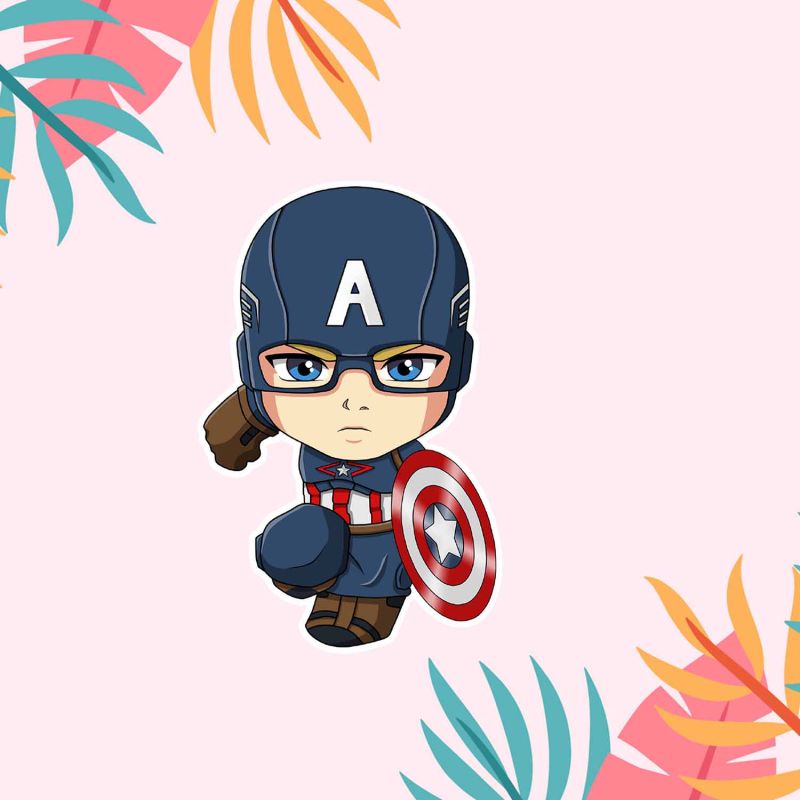 Captain America Magnet Stickers