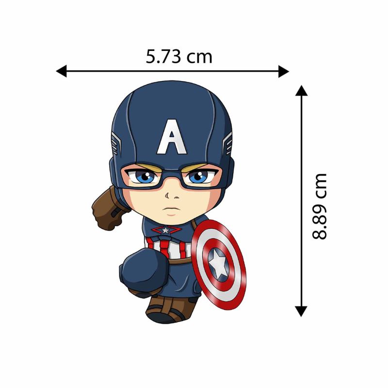 Captain America Magnet Stickers