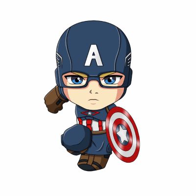 Captain America Magnet Stickers