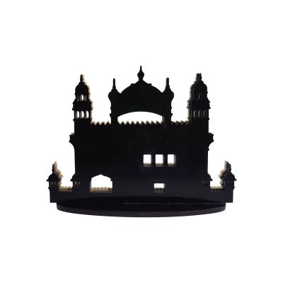 Golden Temple With Golden Acrylic