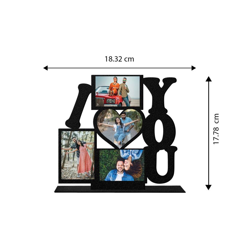 I Love You Photo Frame (Customized Photo)