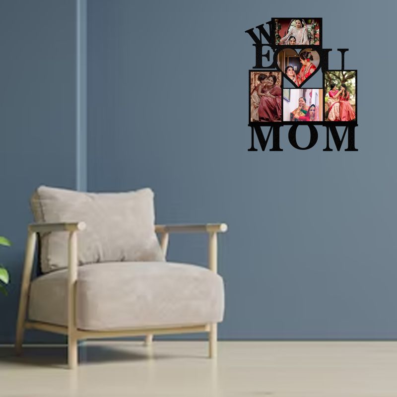 We Love You Mom Photo Frame (Customized Photo)