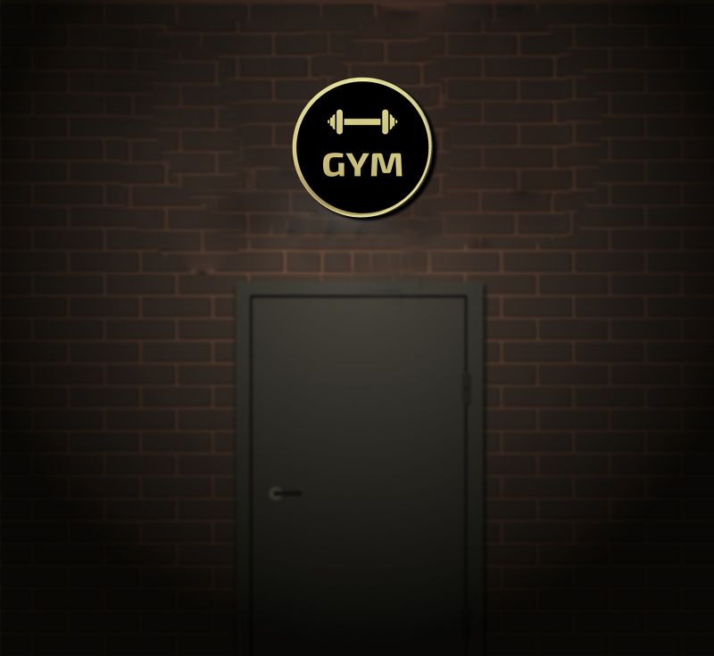 Gym Sign Board