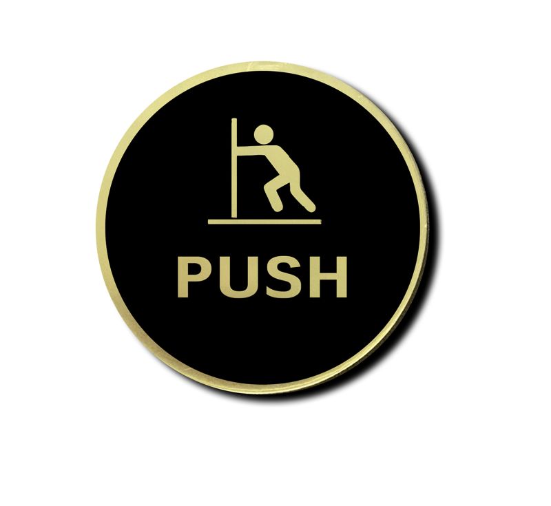 Push Sign Board